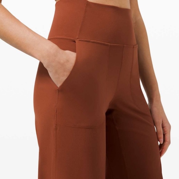 Lululemon Align Wide Leg Crop Dark Terracotta Pants Size 2 - Picture 10 of 10